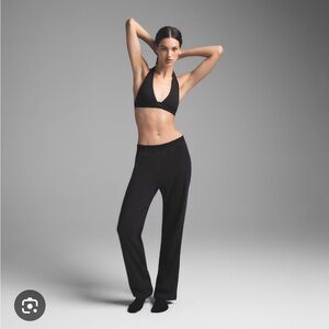 SKIMS Cotton Rib Loose Pant Medium Color Soot